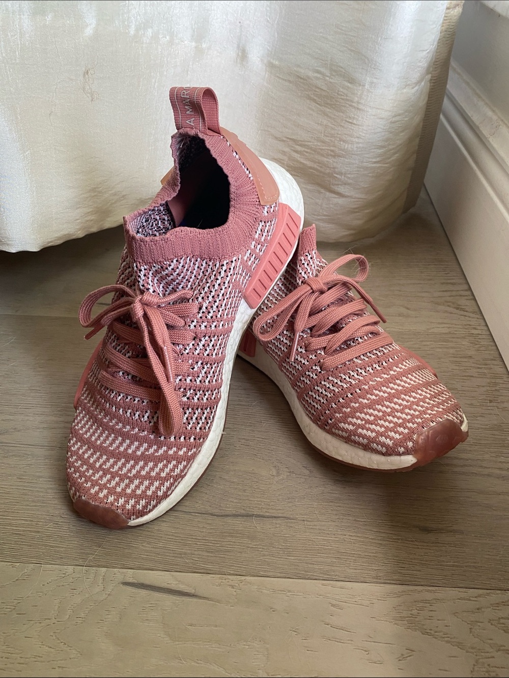 Brand New! Adidas Primeknit Running Shoes Ash Pink - Size 9.5